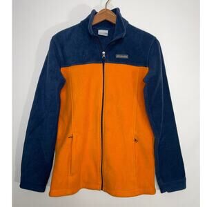 Columbia Fleece Jacket - Youth Size XL - Bright Color & Warm‎ - Orange & Blue